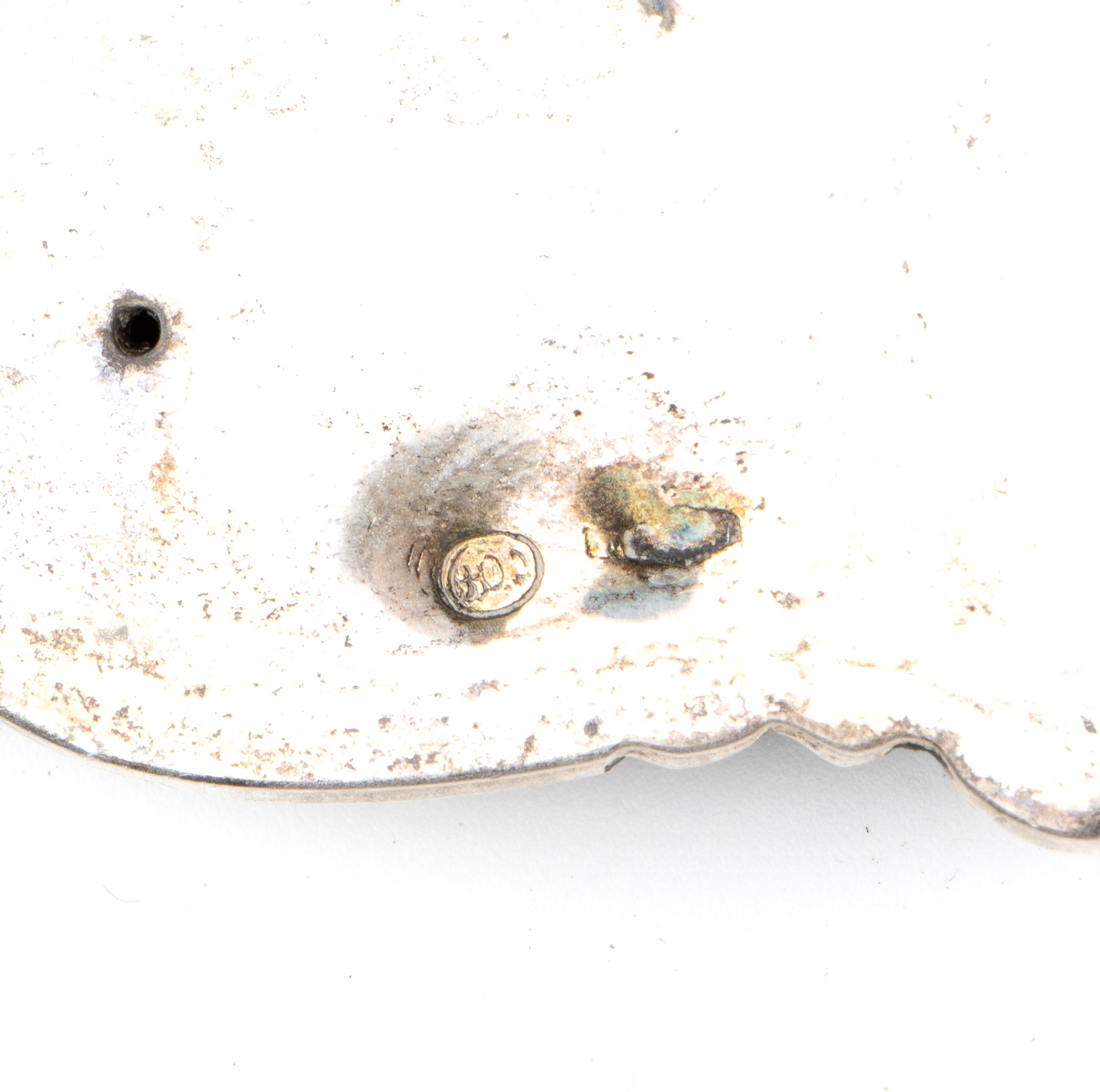 Cestino italiano a forma di conchiglia, argento 800/1000