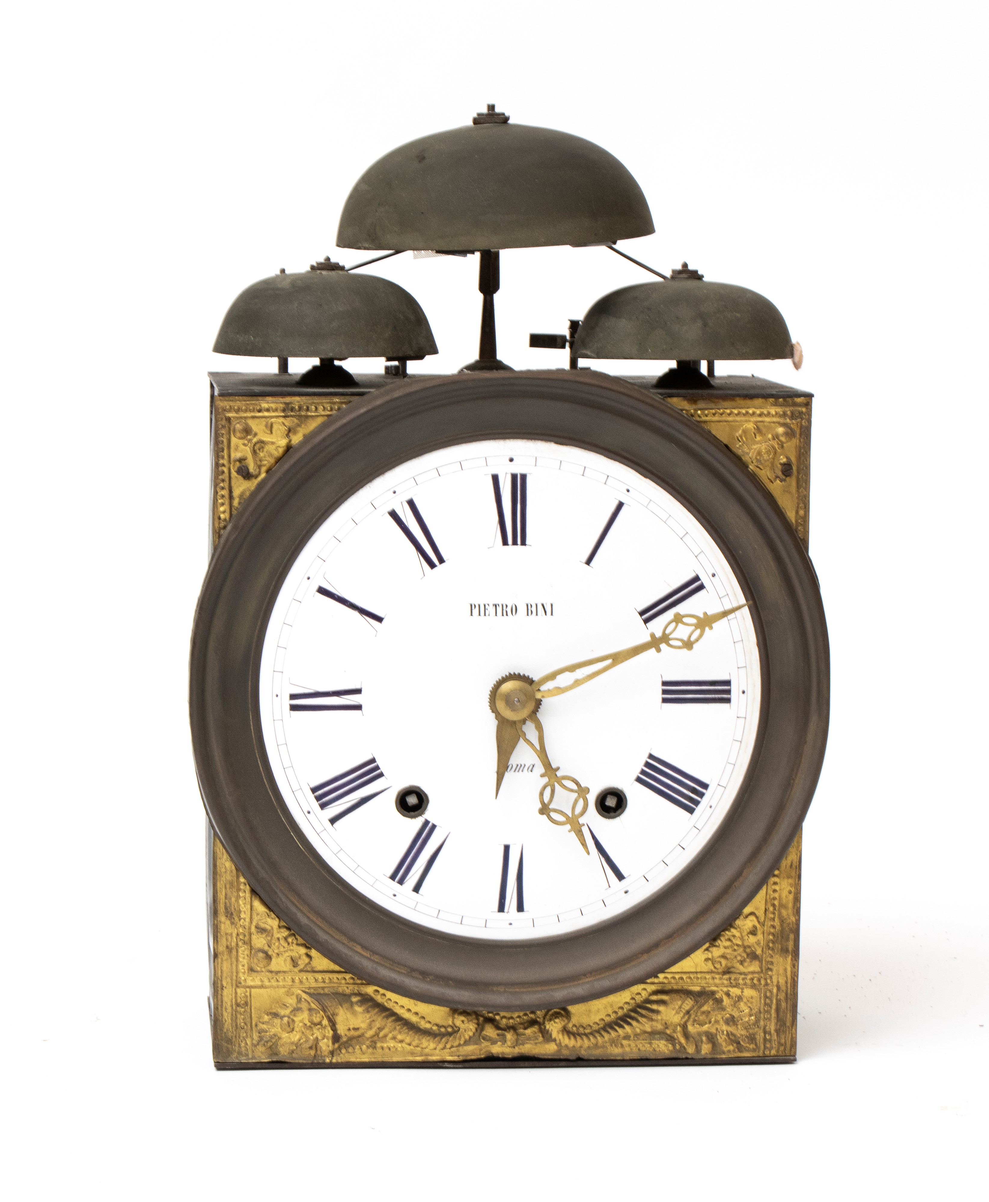 Pietro Bini, Orologio a colonna con quadrante firmato, XIX secolo