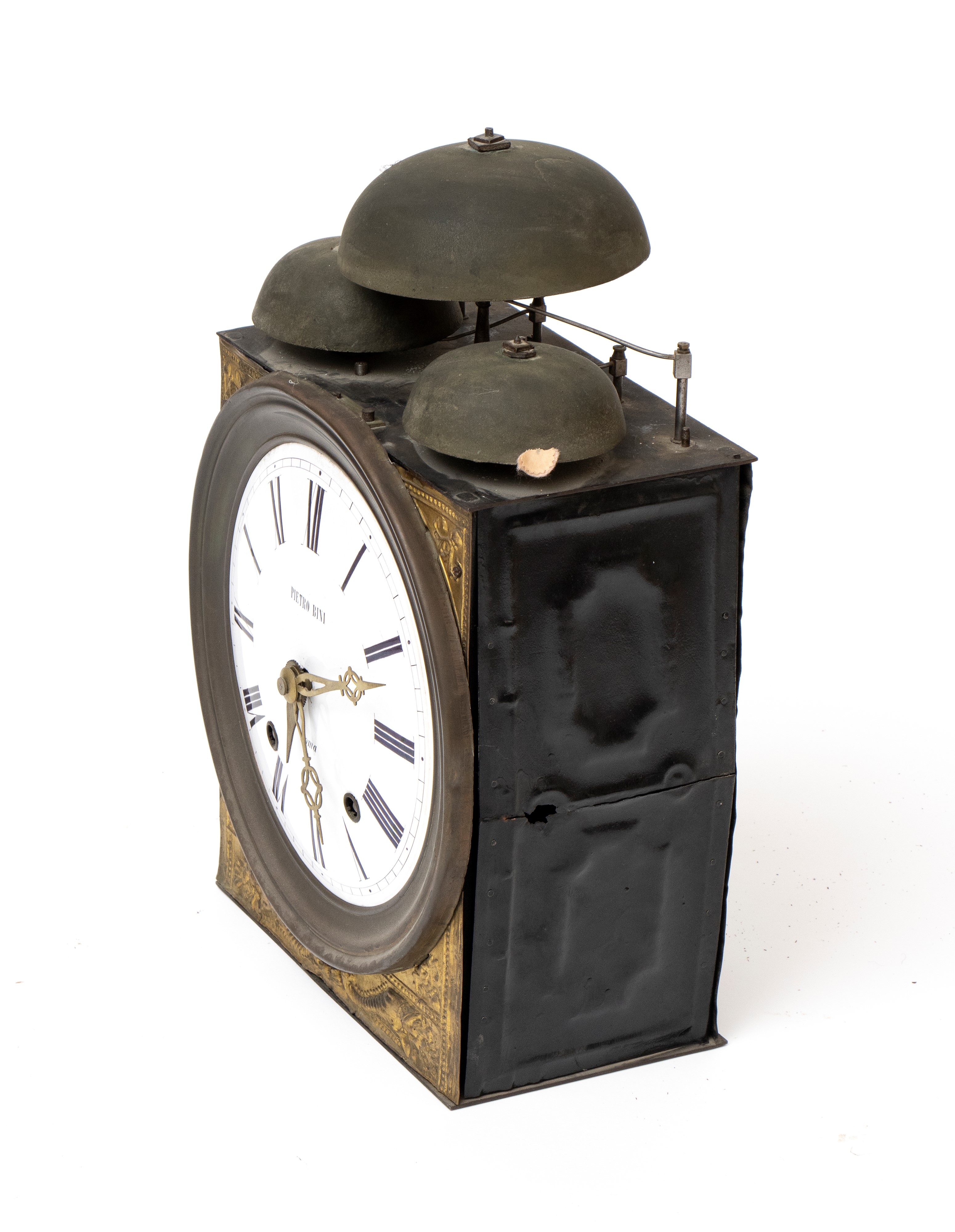 Pietro Bini, Orologio a colonna con quadrante firmato, XIX secolo