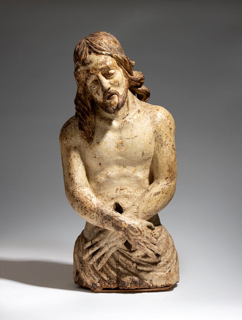 Area bolognese, Cristo ligneo (Ecce Homo), scultura policroma, XVI-XVII secolo
