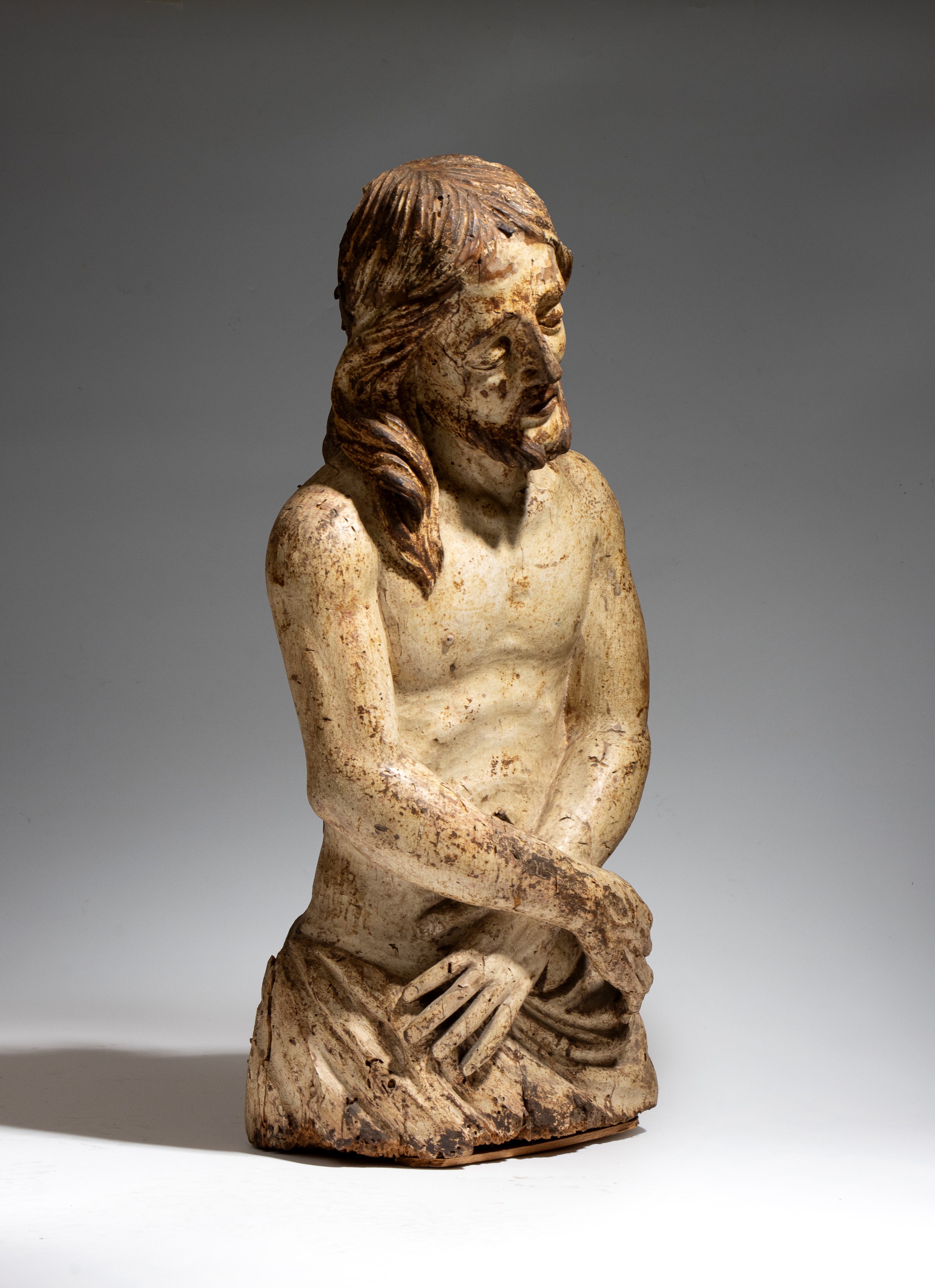 Area bolognese, Cristo ligneo (Ecce Homo), scultura policroma, XVI-XVII secolo