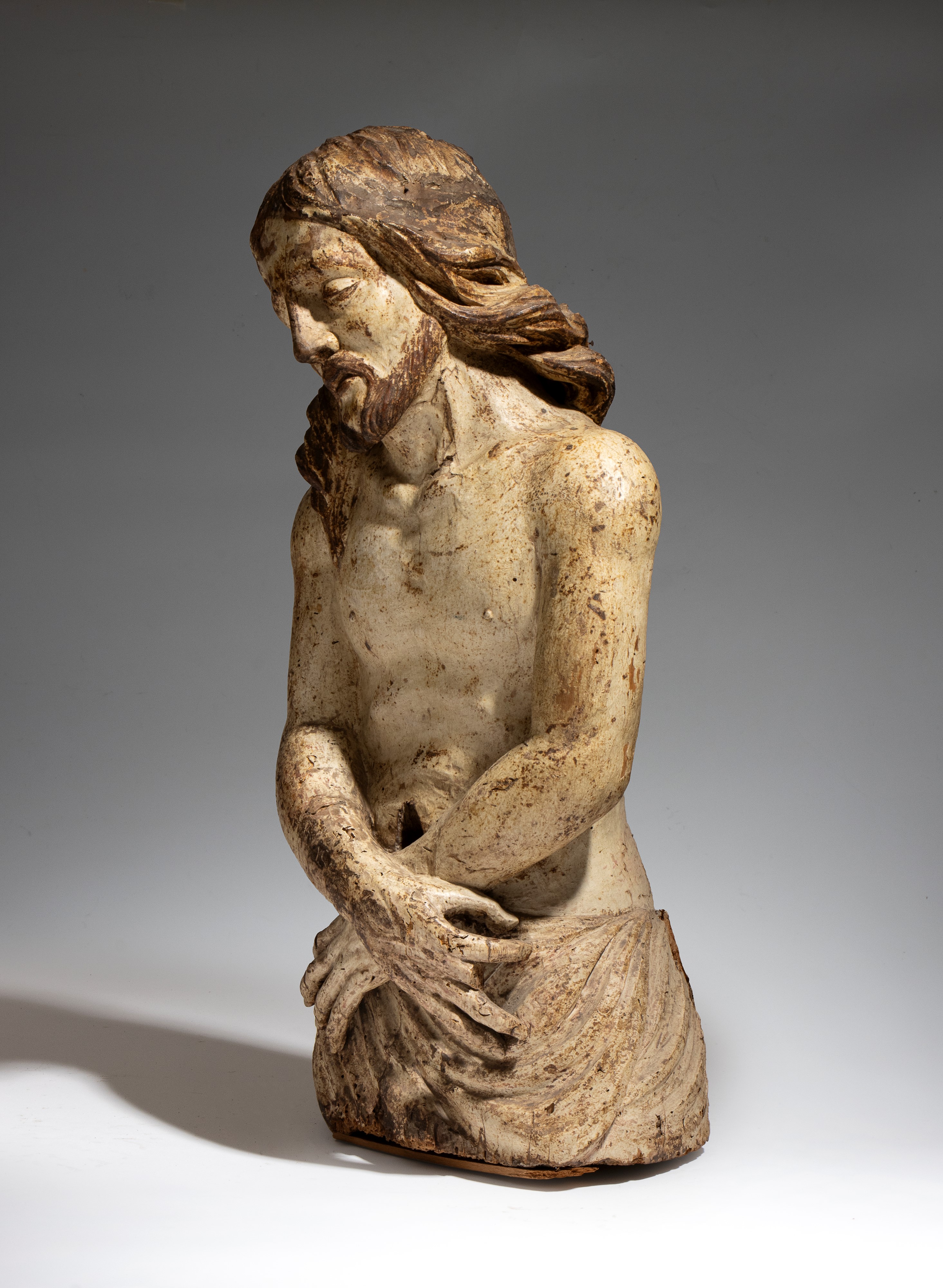 Area bolognese, Cristo ligneo (Ecce Homo), scultura policroma, XVI-XVII secolo