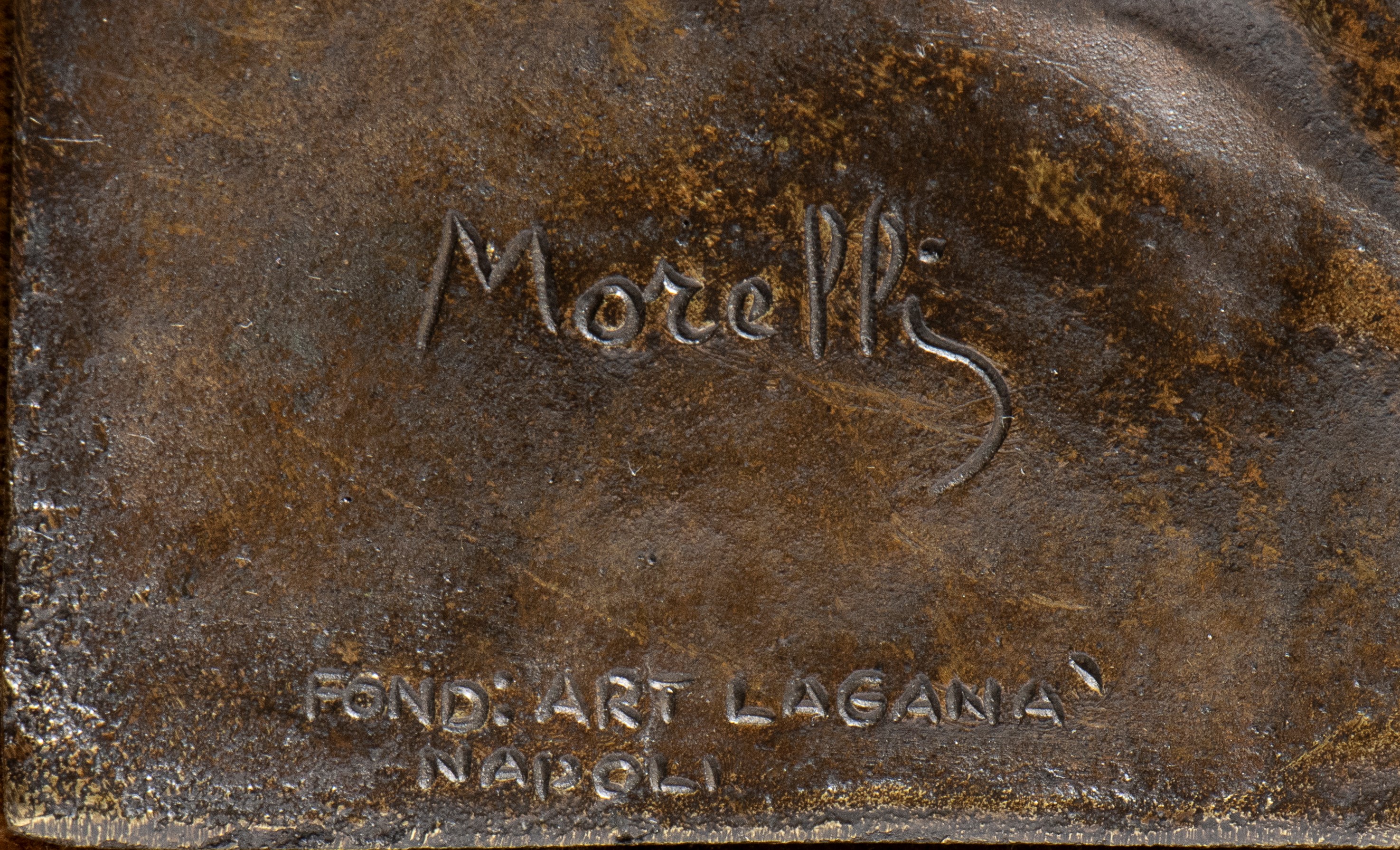 Fonderia Laganà - Placchetta in bronzo raffigurante Madonna con Bambino, inizio XX secolo