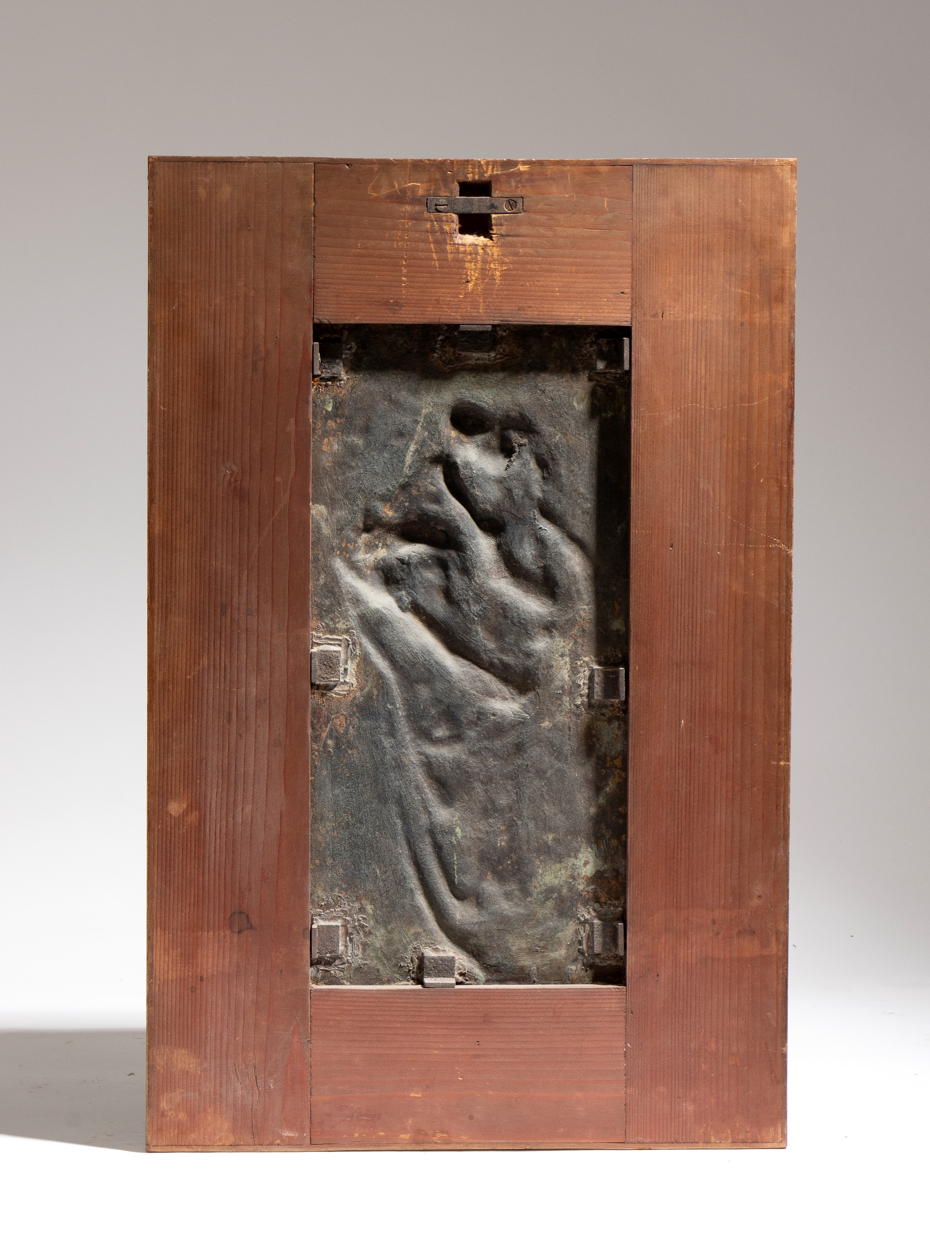 Fonderia Laganà - Placchetta in bronzo raffigurante Madonna con Bambino, inizio XX secolo