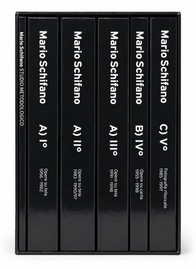 Mario Schifano, Studio metodologico. Repertori catalografici (2007) in cofanetto editoriale con 6...