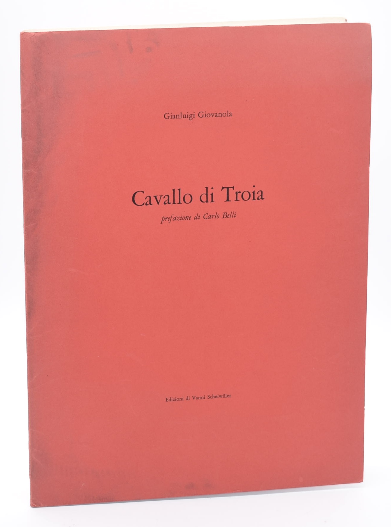 Giovanola, Gianluigi, Cavallo di Troia, 1984 es. n. 357/400 (cartella editoriale con manifesto e ...