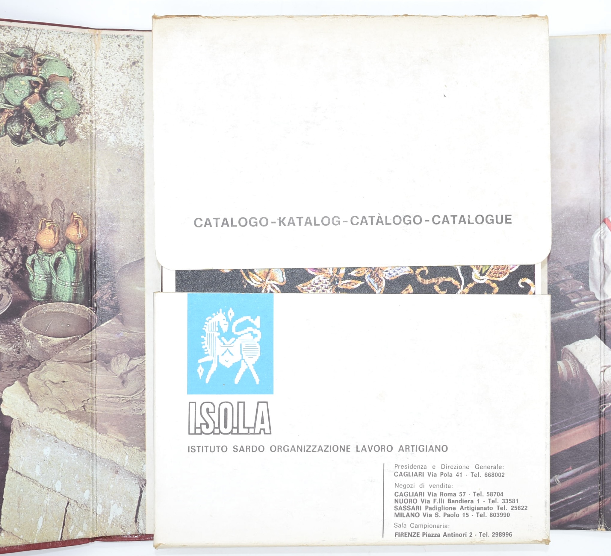 I.S.O.L.A., Catalogo dell’artigianato sardo: cartella editoriale con 146 tavole sciolte