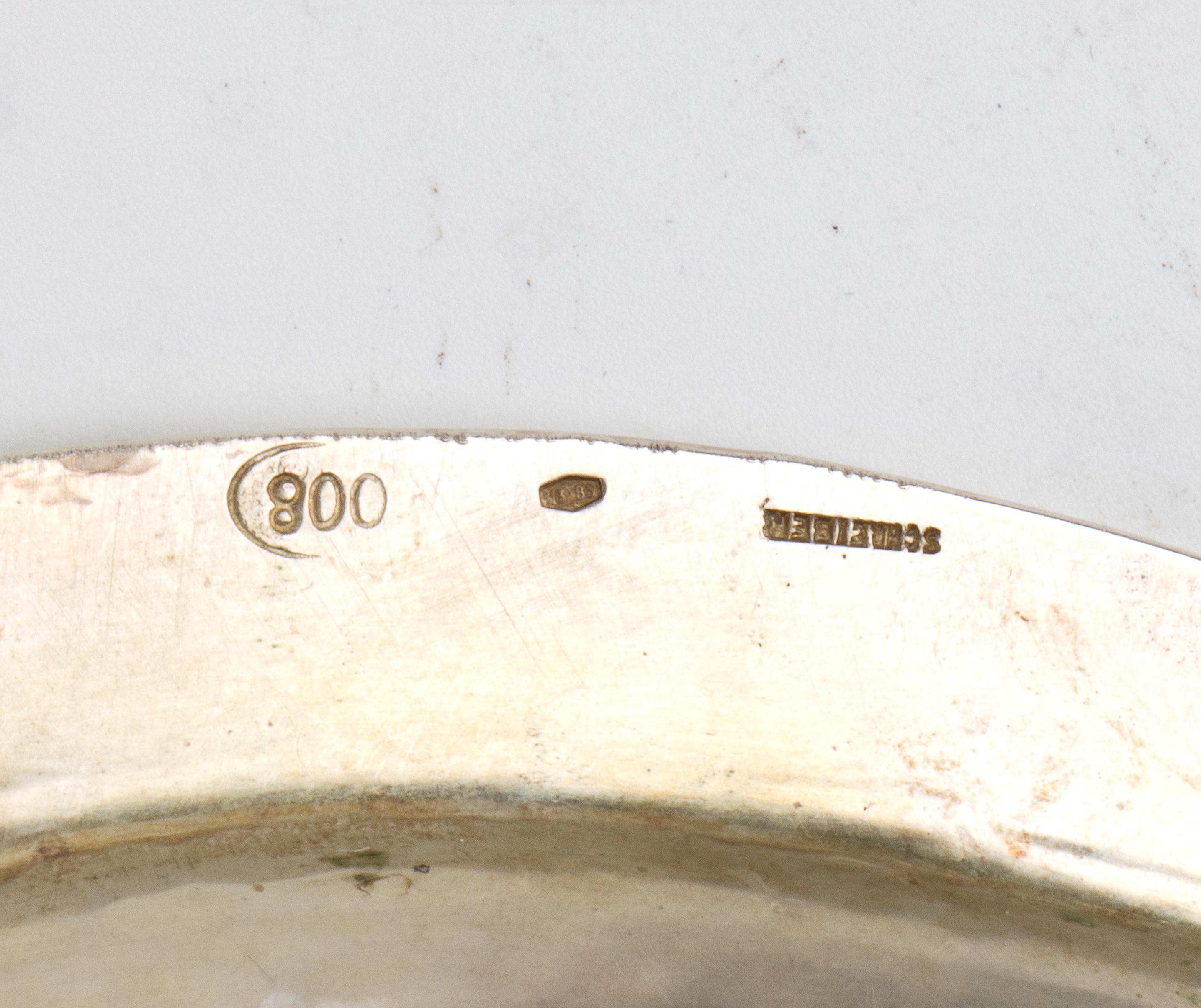 Manlio Schreiber - Vassoio ovale in argento 800/1000