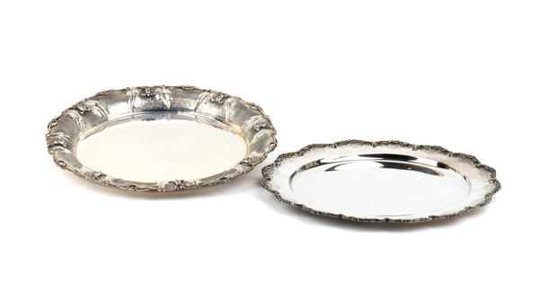 Due piatti italiani in argento