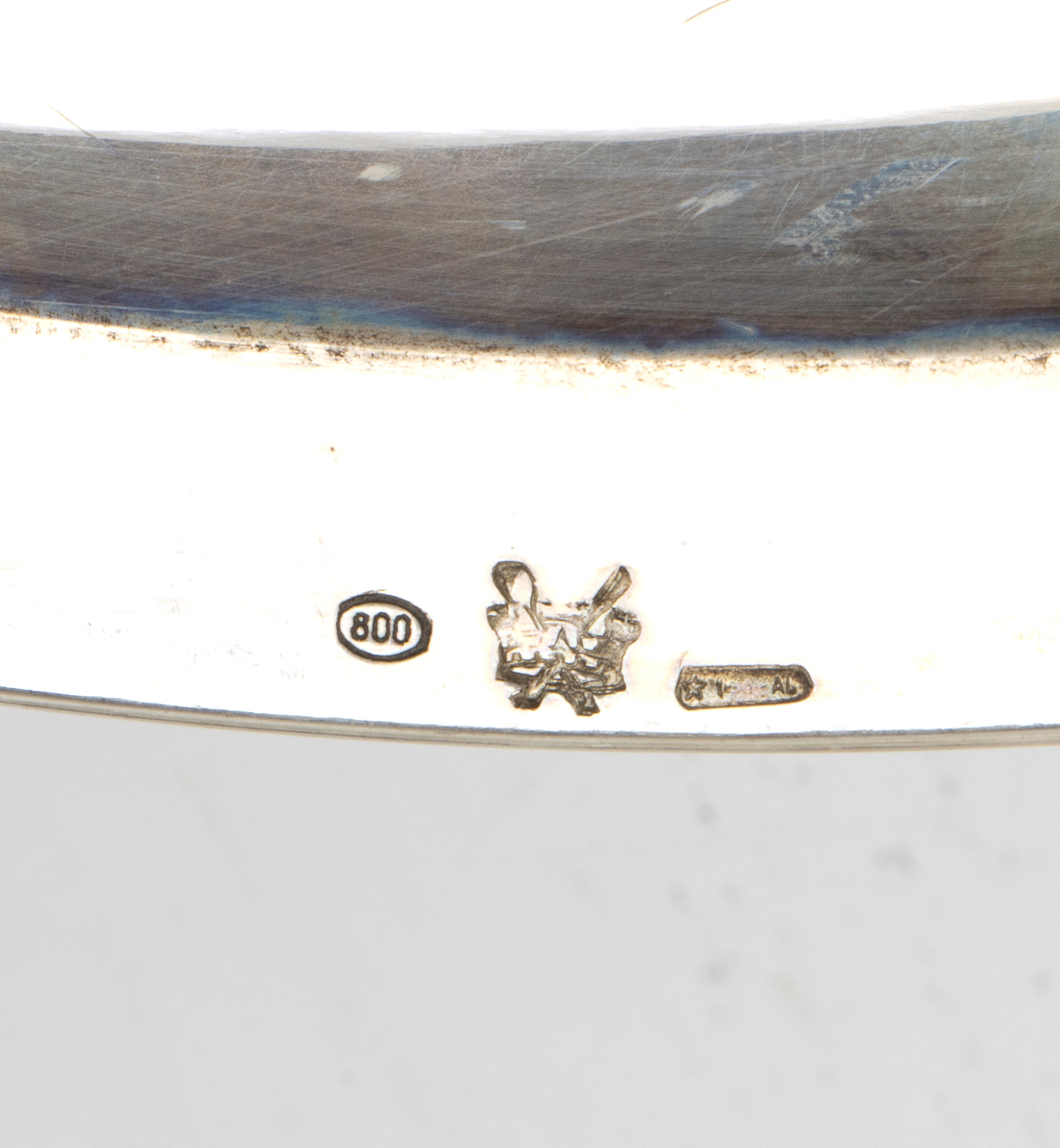Gruppo di 3 piatti italiani in argento (prima metà del XX secolo), argento 800/1000