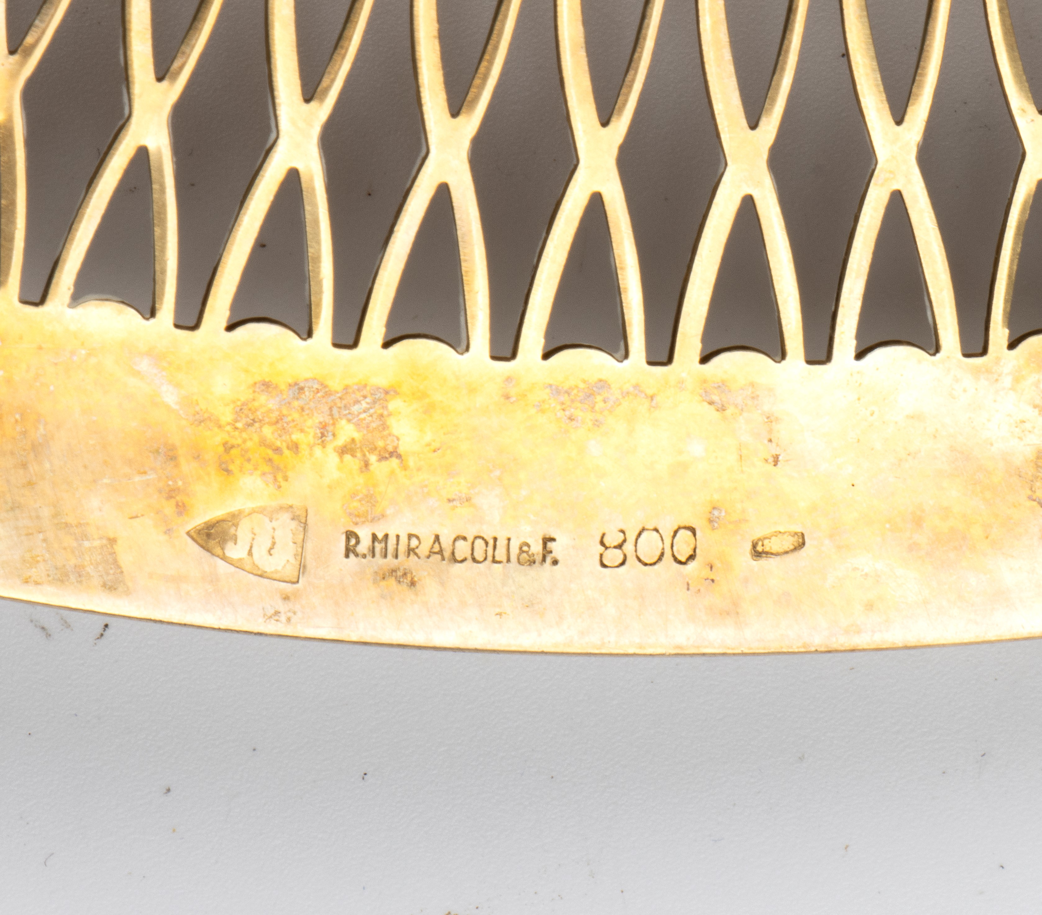 Gruppo di 3 piatti italiani in argento (prima metà del XX secolo), argento 800/1000