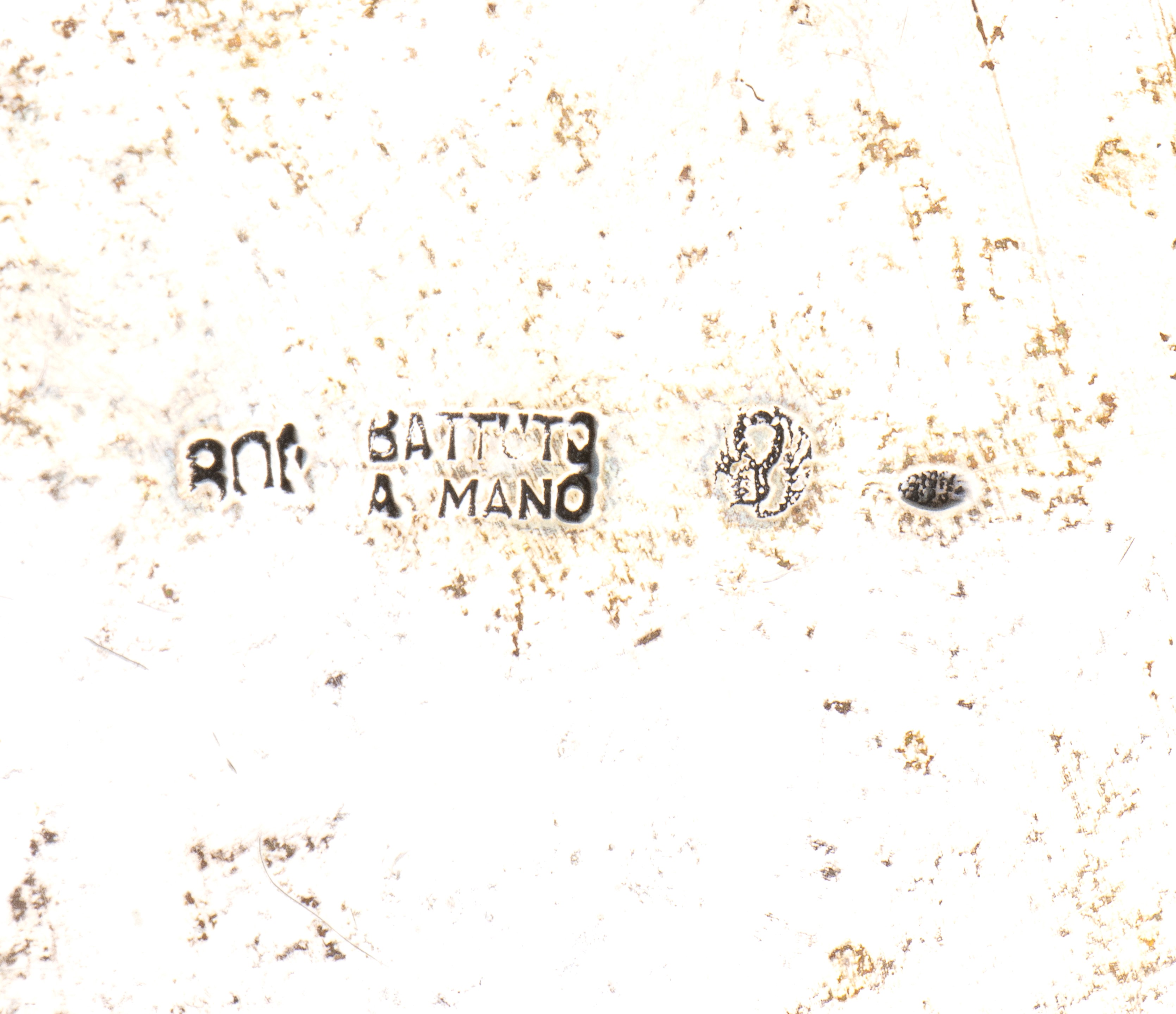 Cestino italiano, argento 800/1000 punzonato “B.R.”, metà XX secolo