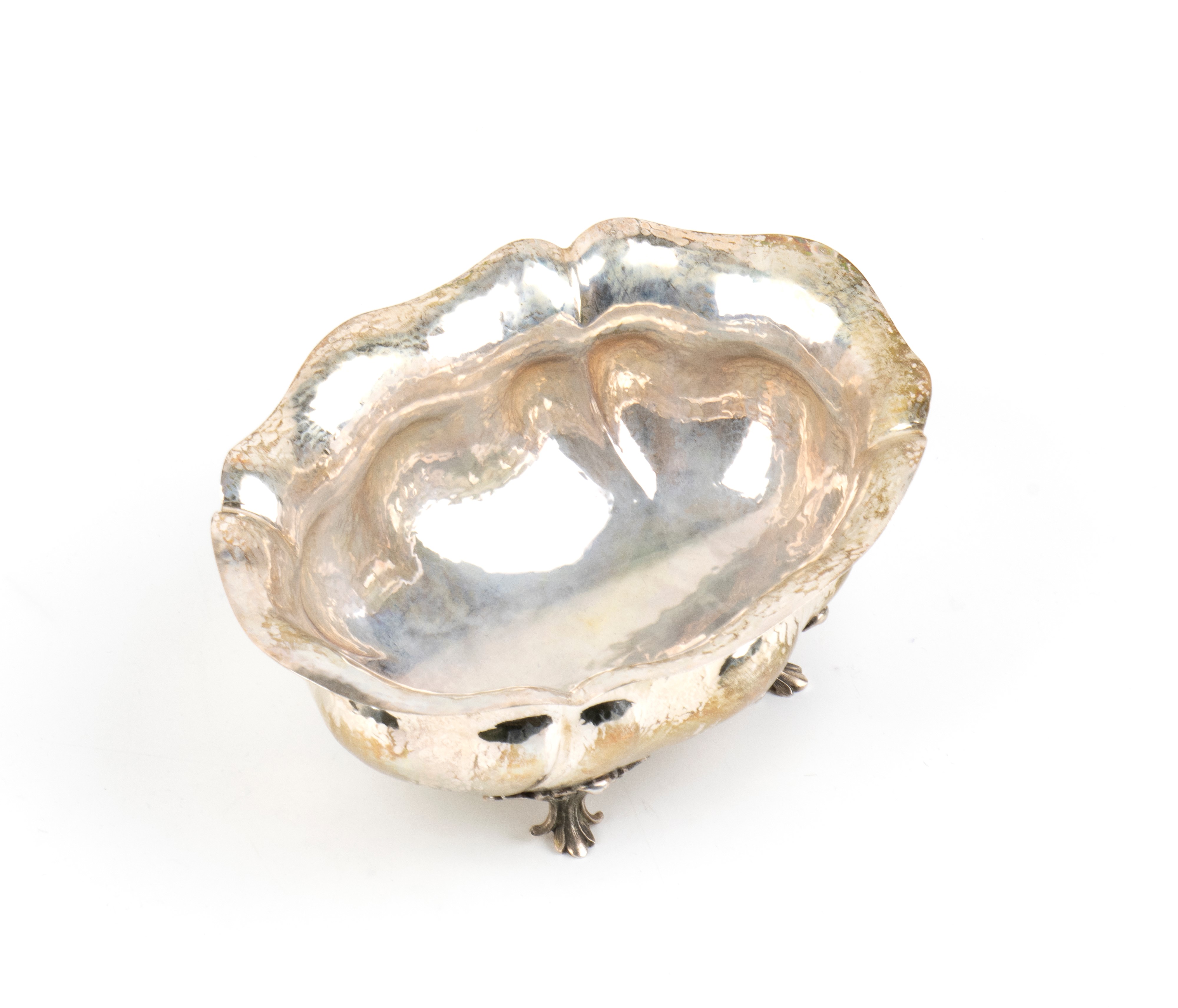 Argenteria italiana, Vaschetta in argento 800, prima metà del XX secolo