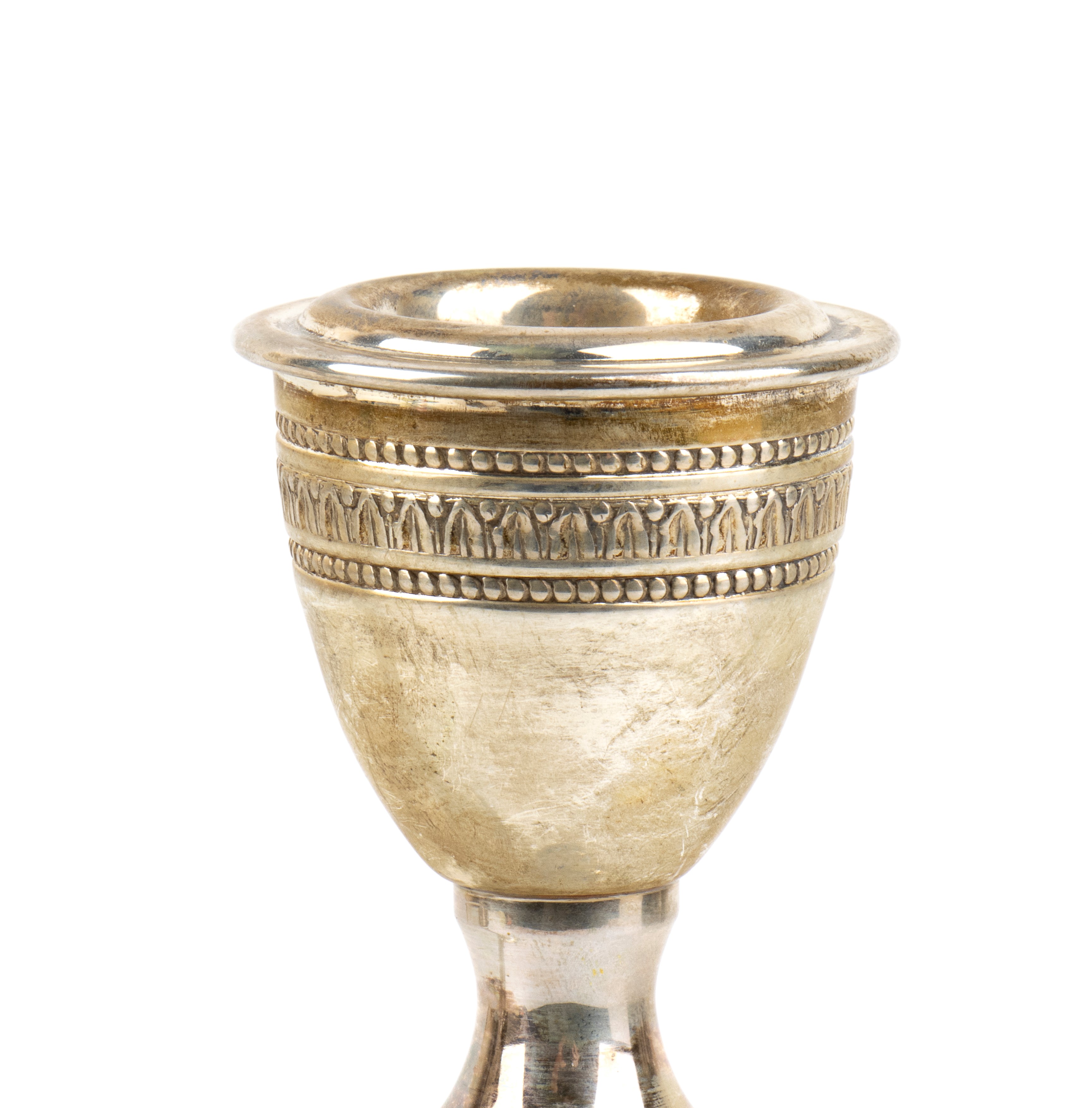 Trevisan Giovanni, Coppia di candelieri italiani in argento 800/1000