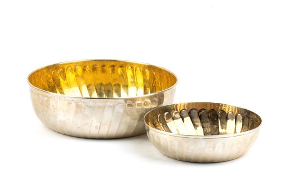Coppia di ciotole italiane in argento