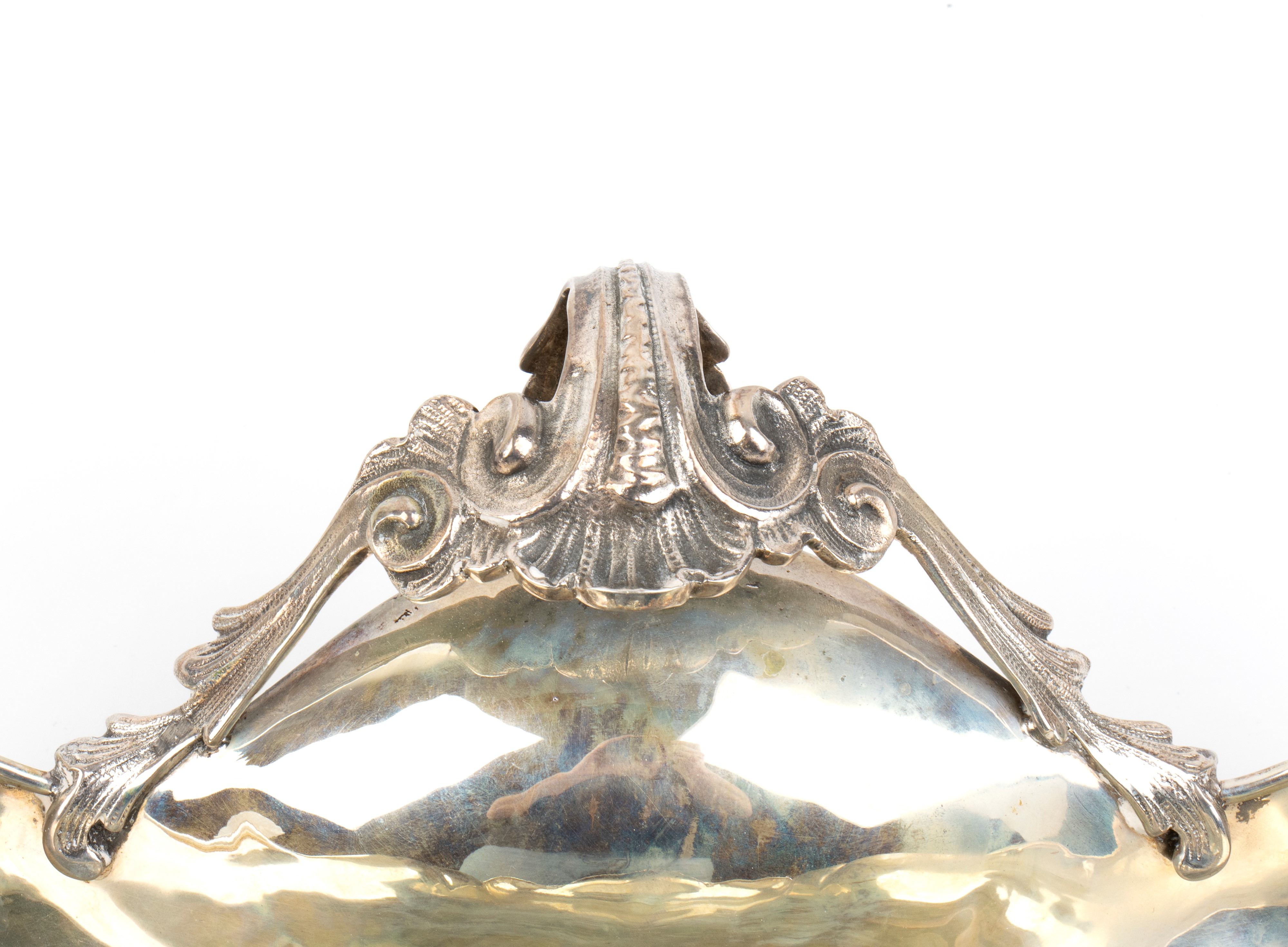 Italia, XX secolo, Cestino rettangolare in argento 800