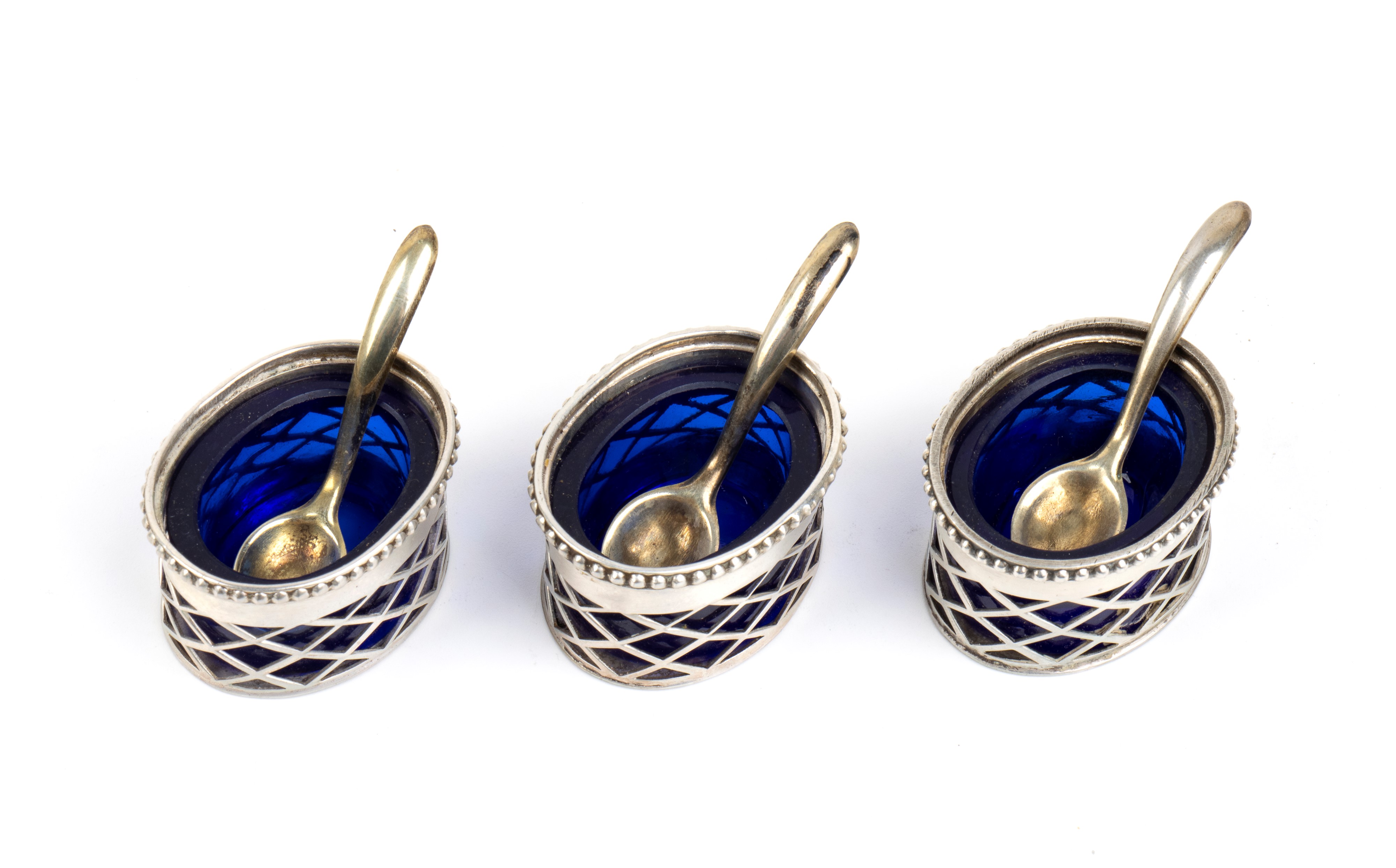 Set di 12 segnaposto italiani, argento 800/1000