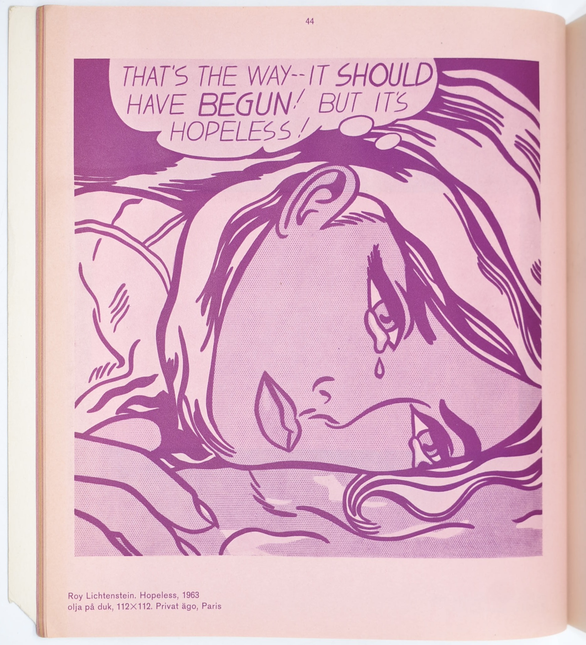 Catalogo della mostra al Moderna Museet, Pop Art americana, 1964