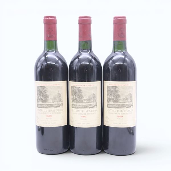 Pauillac Château Duhart-Milon Rothschild 1989 3 Bot