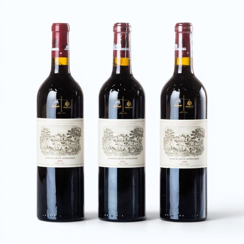 Pauillac, Château Lafite Rothschild, 2005, 3 bottiglie