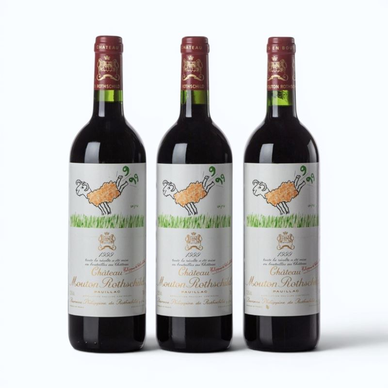 Château Mouton Rothschild, Pauillac 1999 (3 bottiglie)