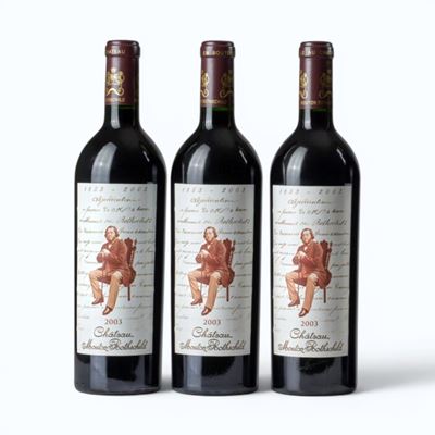 Château Mouton Rothschild, Pauillac 2003 (3 bottiglie)