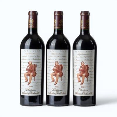 Château Mouton Rothschild, Pauillac, annata 2003 – 3 bottiglie