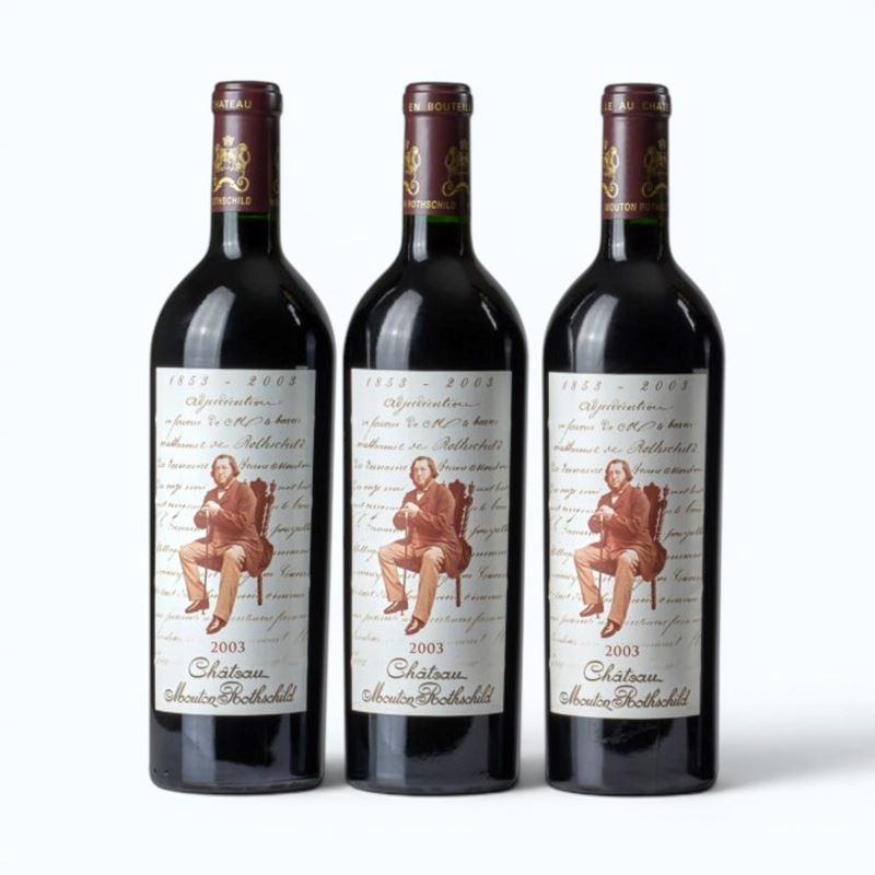 Château Mouton Rothschild, Pauillac, annata 2003 – 3 bottiglie
