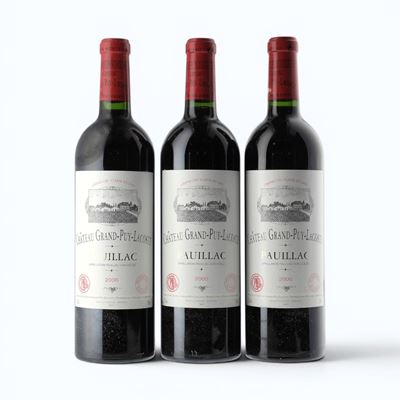 Château Grand-Puy-Lacoste, Pauillac 2000, 3 bottiglie