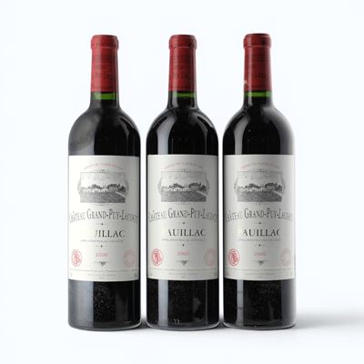 Bordeaux, Pauillac Château Grand-Puy-Lacoste 2000, 3 bottiglie