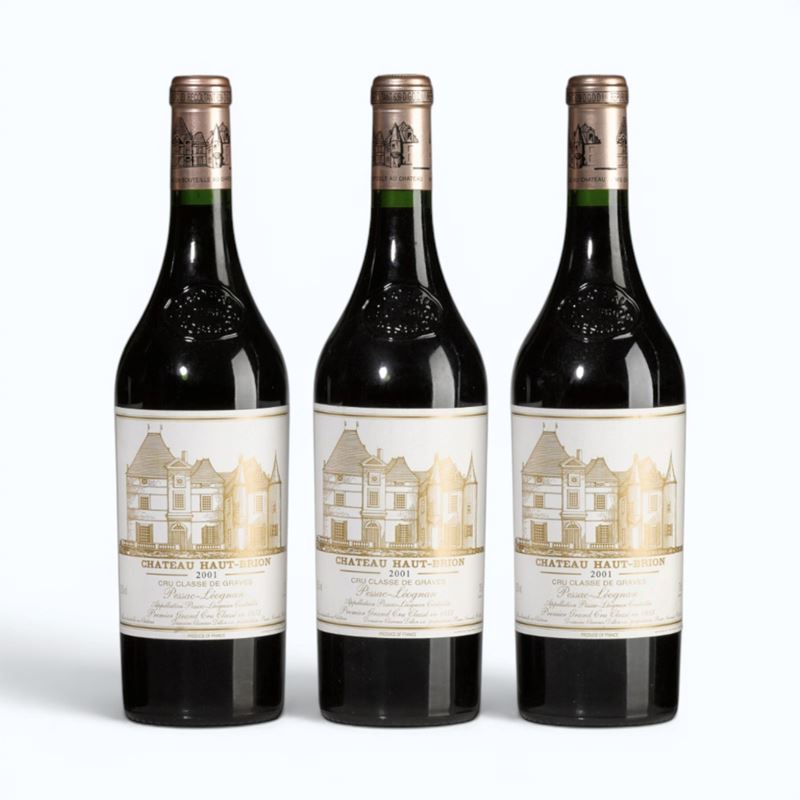 Bordeaux, Château Haut-Brion Pessac-Léognan, 2001, 3 bottiglie