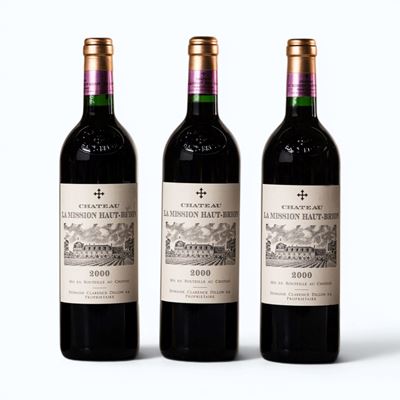 Bordeaux, Pessac-Léognan Château La Mission Haut-Brion, 2000, 3 bottiglie