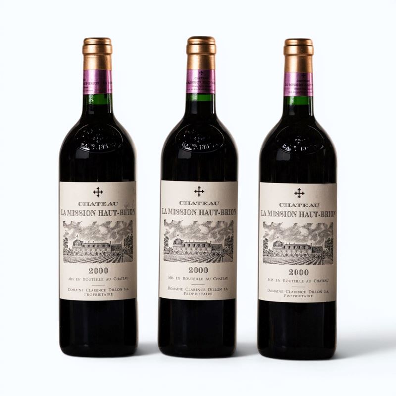 Bordeaux, Pessac-Léognan Château La Mission Haut-Brion, 2000, 3 bottiglie