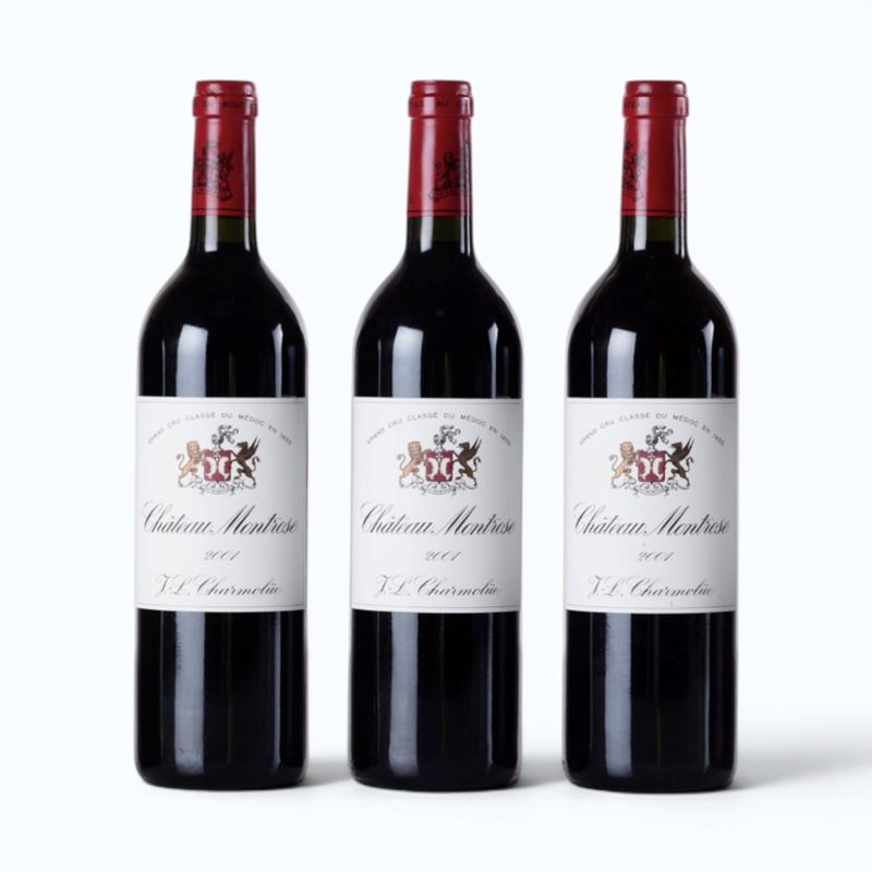Bordeaux, Saint-Estèphe Château Montrose, 2001, 3 bottiglie