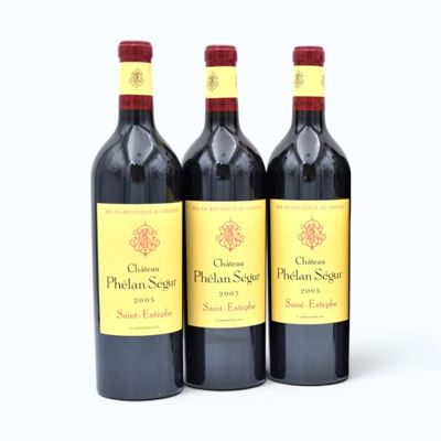 Château Phélan Ségur, Saint-Estèphe, 2005, 3 bottiglie