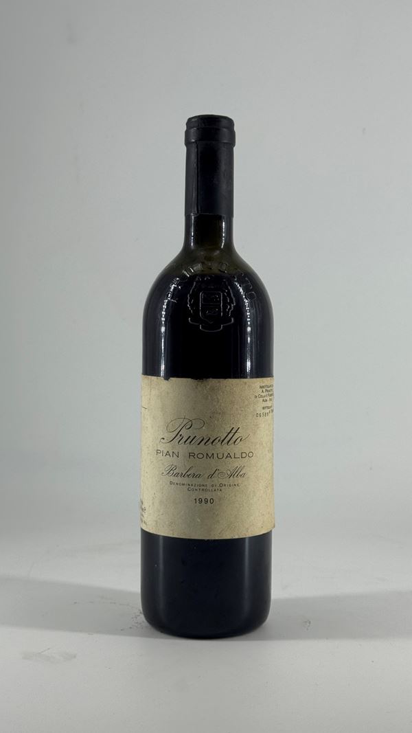 Barbera D'Alba Pian Romualdo Prunotto 1990 1 Bot