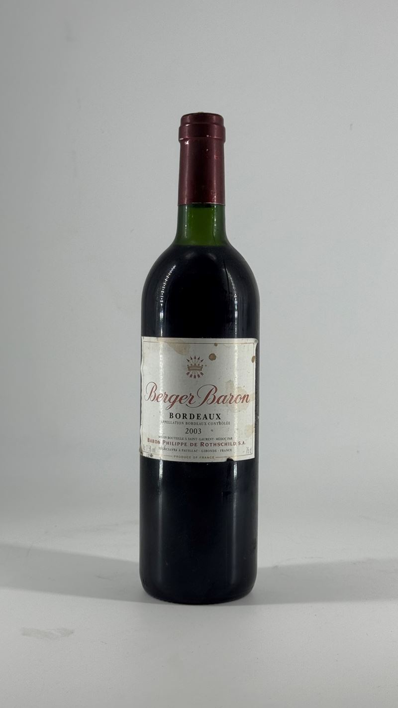 Berger Baron Rothschild, Bordeaux Blend 2003