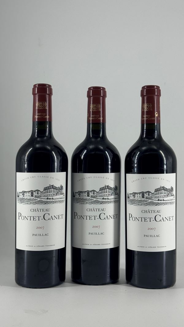 Pauillac Château Pontet-Canet  2007 3 Bot