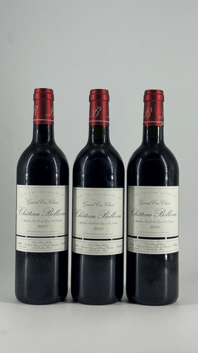 Bordeaux, Saint-Émilion Château Bellevue, 2001 (3 bottiglie)
