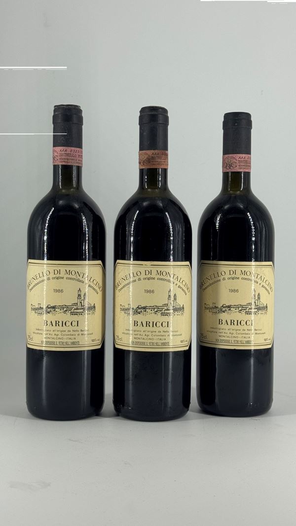 Brunello Di Montalcino  Baricci 1986 3 Bot