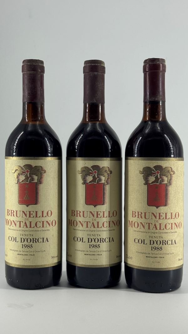 Brunello Di Montalcino  Col D'Orcia 1985 3 Bot