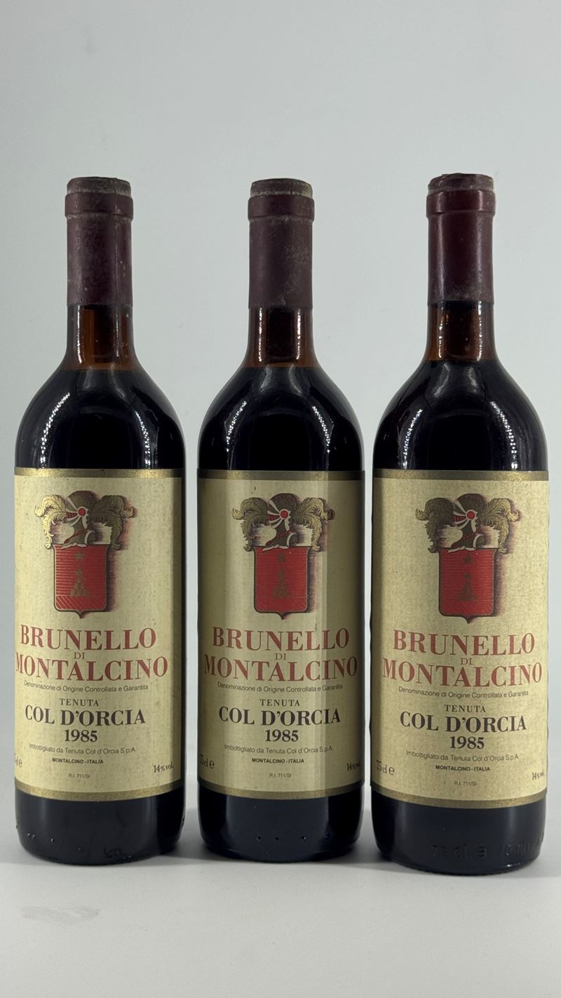 Brunello di Montalcino Col d’Orcia, 1985, Senza Riserva (3 bottiglie)
