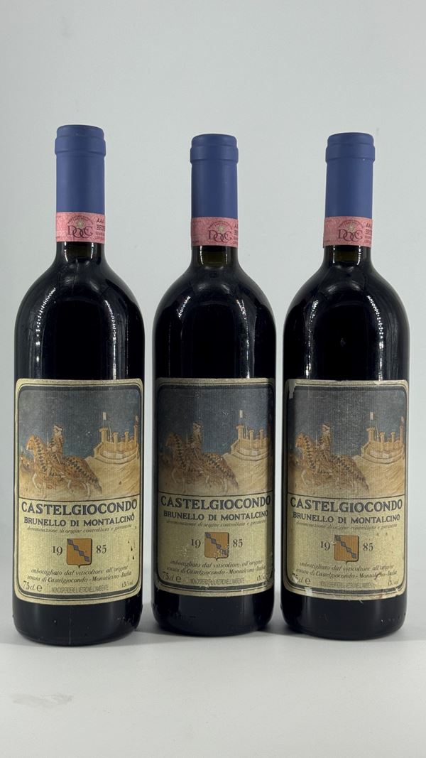 Brunello Di Montalcino Castelgiocondo Frescobaldi 1985 3 Bot