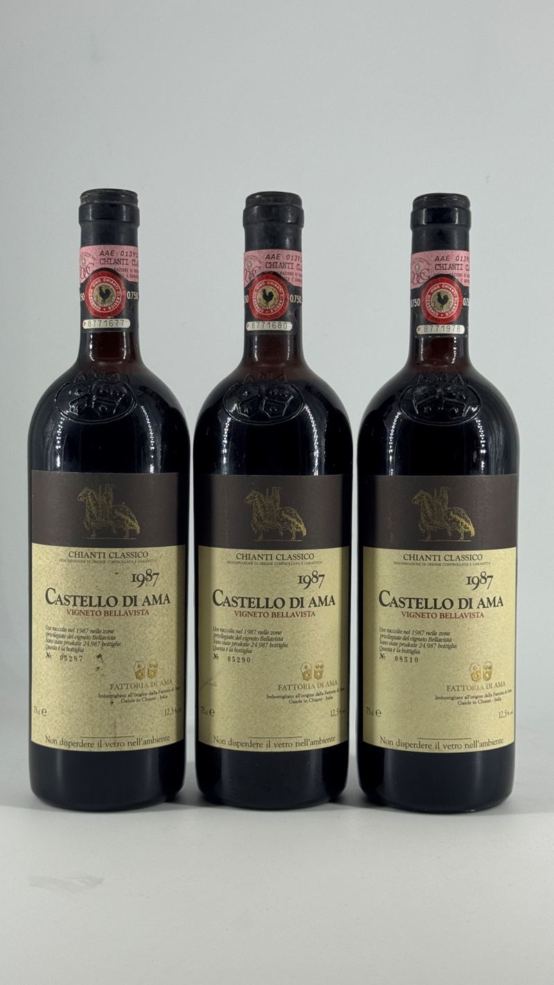 Chianti Bellavista Castello di Ama, 1987 – 3 bottiglie