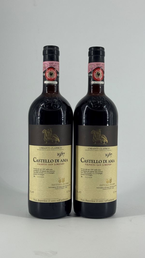 Chianti San Lorenzo Castello Di Ama 1987 2 Bot
