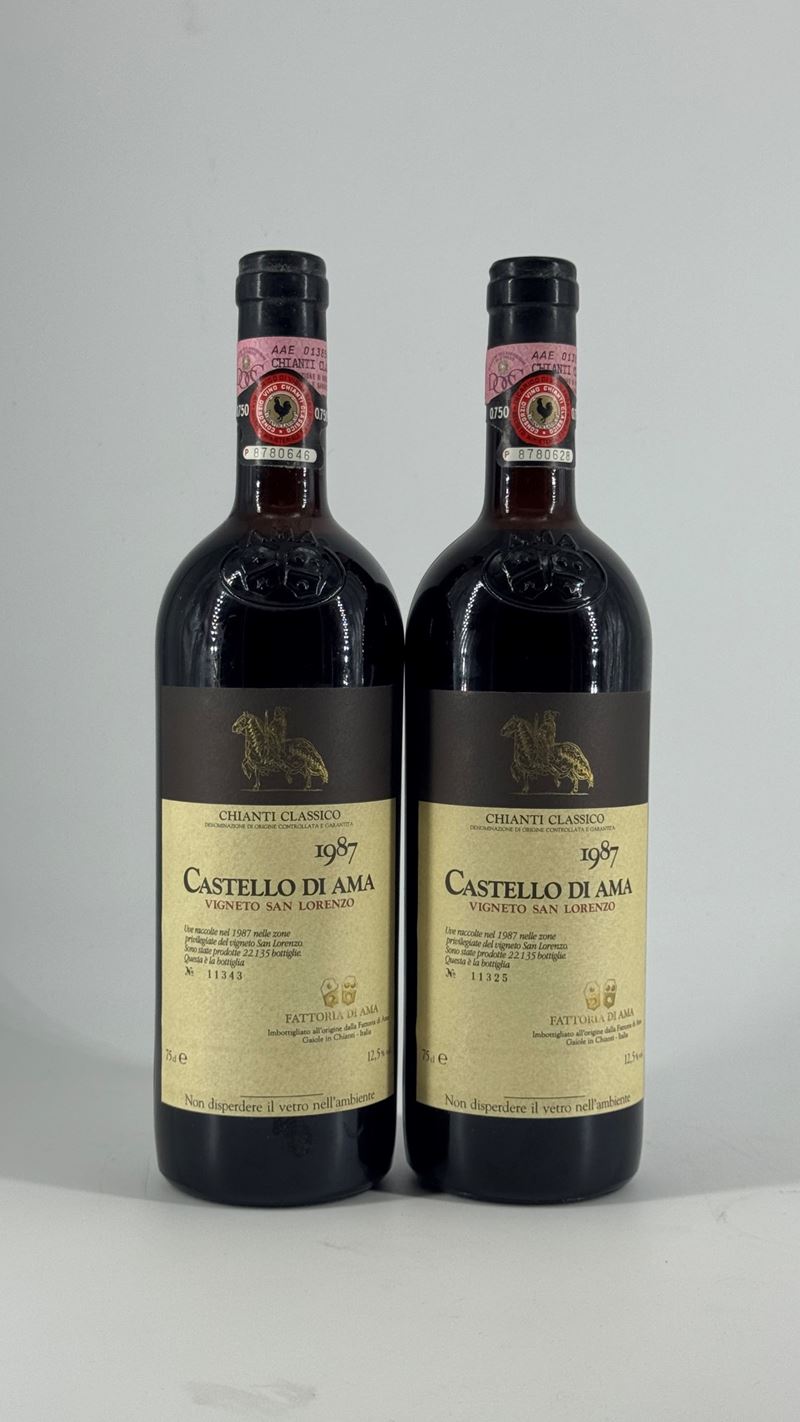 Chianti Classico, San Lorenzo Castello di Ama, 1987, 2 bottiglie
