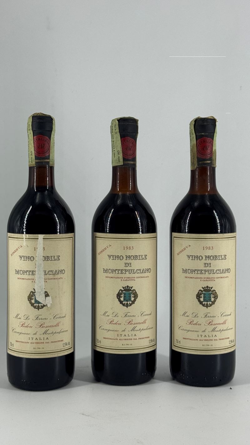 Nobile di Montepulciano Riserva Boscarelli, 1983, 3 bottiglie