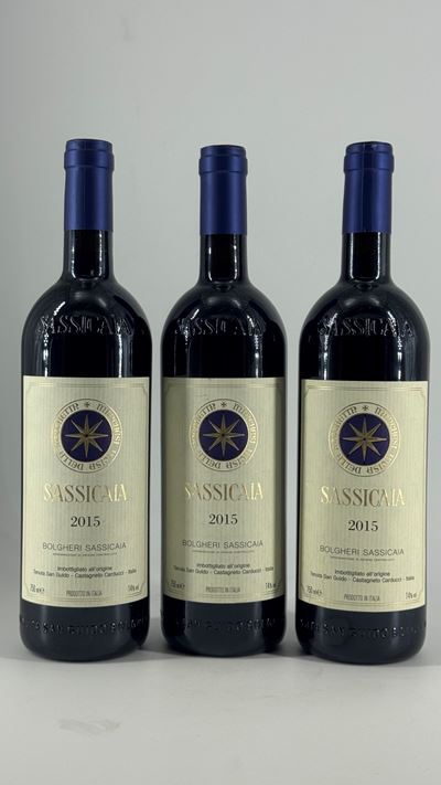 Sassicaia 2015, 3 bottiglie