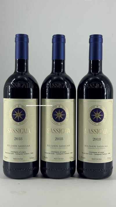 Sassicaia 2018, 3 bottiglie