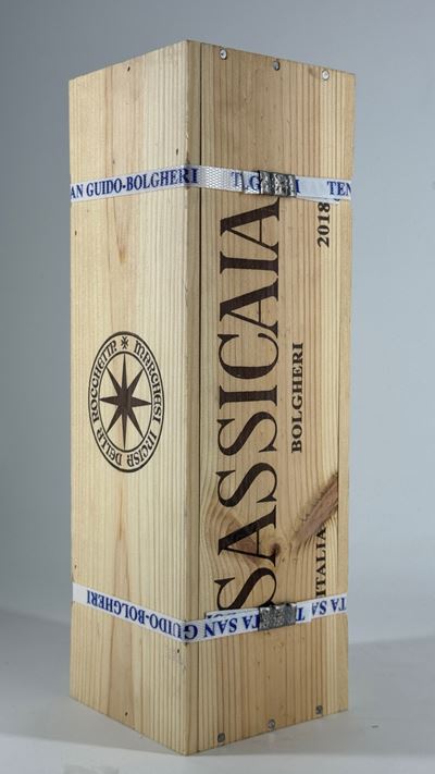 Vino Sassicaia 2018, 1 magnum